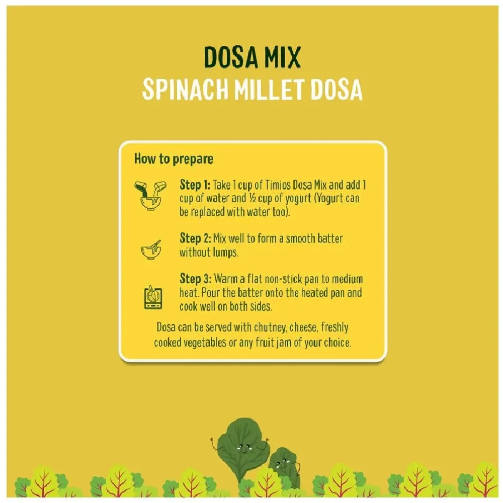 Timios Organic Spinach Millet Dosa Mix, 150 g (Pack of 2)-5.webp